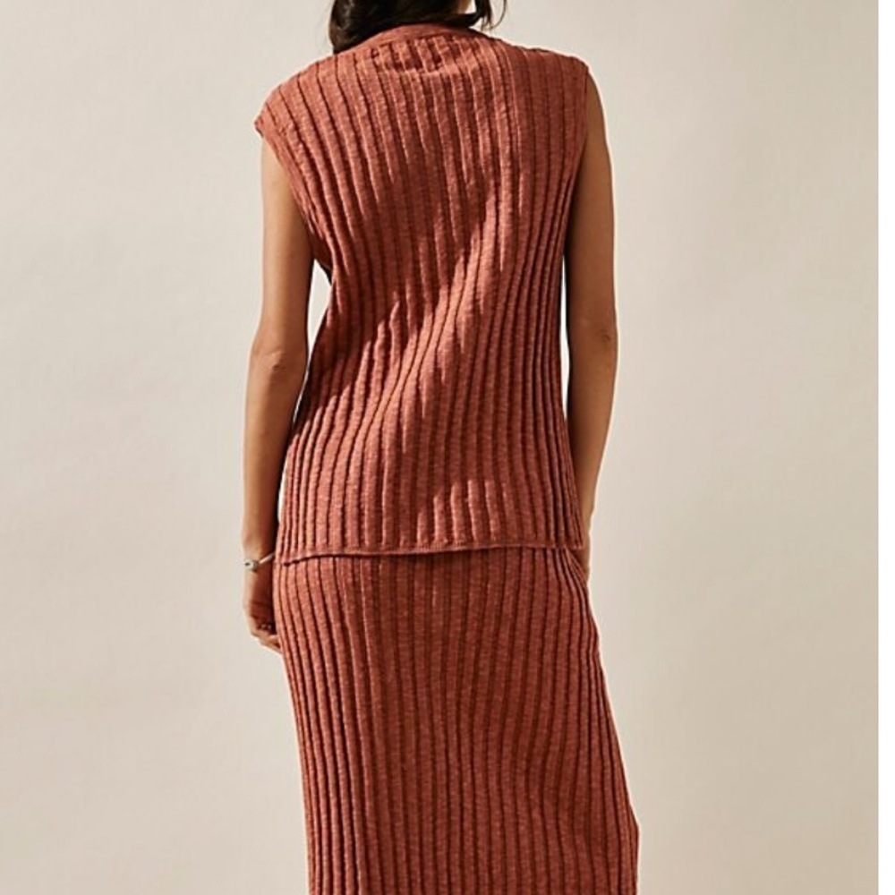 NWT Free People Veda Sweater Set - Brown Burst - Picture 2 of 4